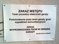 zakaz wstępu zakaz wstępu