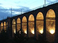 PKP wiadukt iluminacja PKP wiadukt iluminacja
