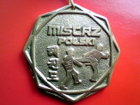 Medal napis mistrz polski Medal napis mistrz polski